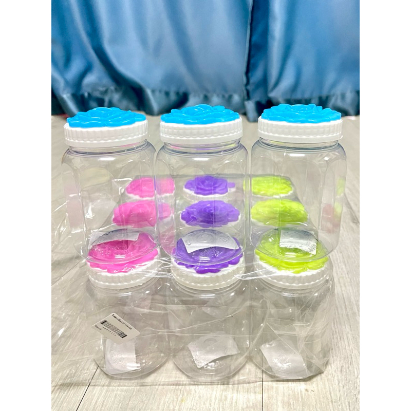 [ส่งของทุกวันจ้าา] กระปุกพลาสติกใส่เครื่องปรุง ยกโหล 12ใบ คละสี 350ml. ขนาด 6x11