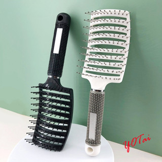 YOTAI หวี หวียกโคนผม แปรงไดร์ผม แปรงหวีผม ทรงโค้ง ทนความร้อน…