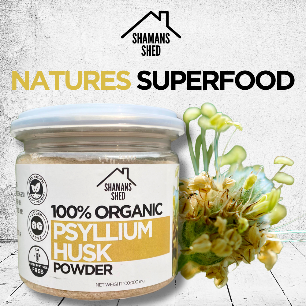 Psyllium Husk Powder - 100% Organic - Fiber-Rich Superfood - ผงเส้นใยสมุนไพร