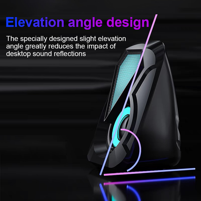 Actual 🇹🇭 ลำโพงพิวเตอร์ รุ่น  RGB ลำโพงเบสหนักๆ เบสดีๆ ลำโพง ใช้งานได้กับโน๊ตบุ๊คแล็ปท็อป ของแ