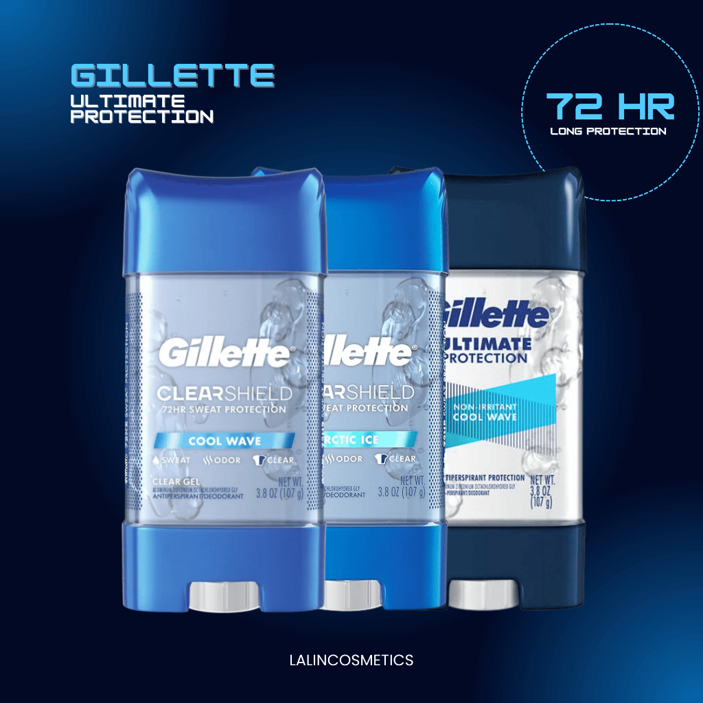GILLETTE โรลออน ระงับกลิ่นกาย ปกป้องยาวนาน สูตรเจล สินค้านำเข้าจาก USA ของแท้100%