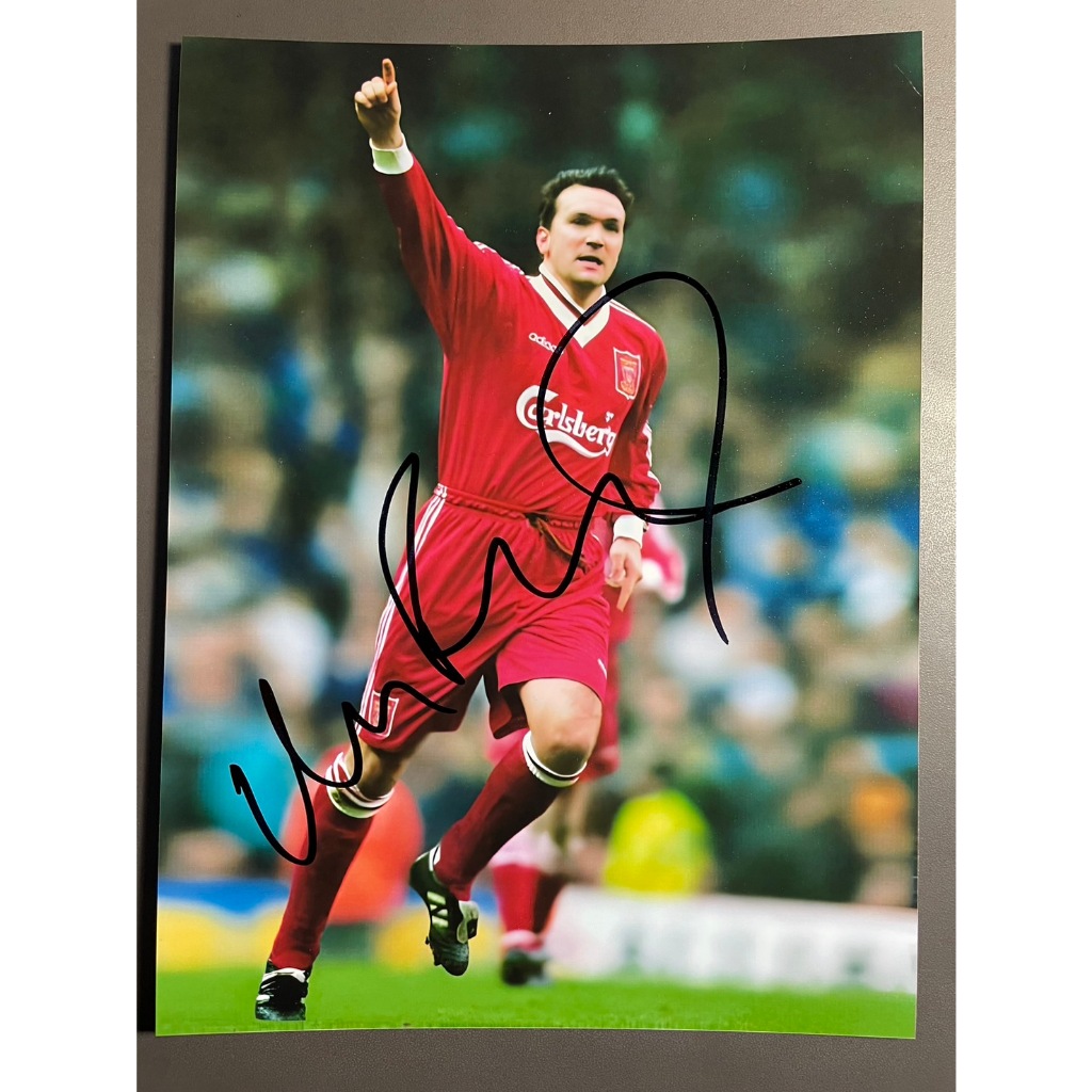 รูปภาพพร้อมลายเซ็นนักบอล Neil Ruddock ขนาด 6x8 นิ้ว (เซ็นแท้ 100 % พร้อมรูปภาพยืนยัน) ลิเวอร์พูล liv