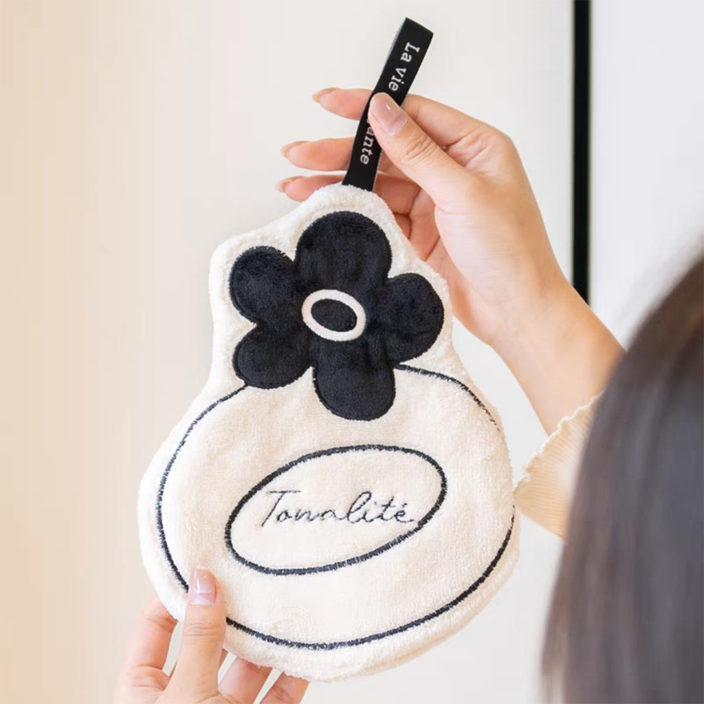 ผ้าเช็ดมือแบบแขวนอเนกประสงค์ ผ้าเช็ดจาน สำหรับห้องครัวและห้องน้ำ - รูปที่ 3