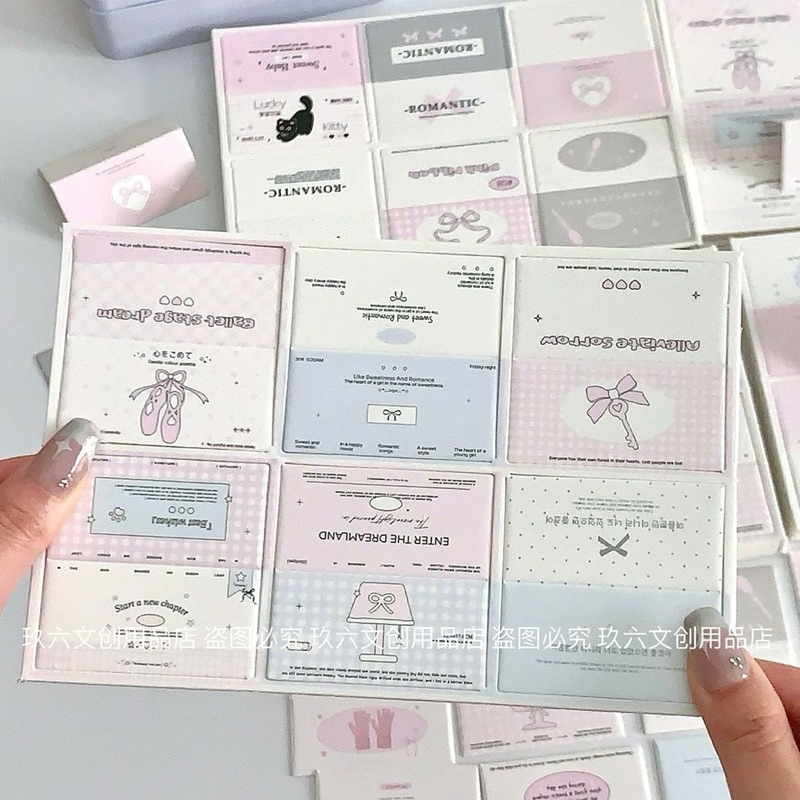 (new)พร้อมส่ง🎀หัวการ์ดกระดาษ ขนาดเล็ก แบบพับครึ่ง มินิ แพค10ชิ้น คละลาย ลายการ์ตูน น่ารัก