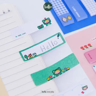 hello - กระดาษโน้ต โพสอิท กาวในตัว ติดหัวข้อ sticky note จำนวน120แผ่น