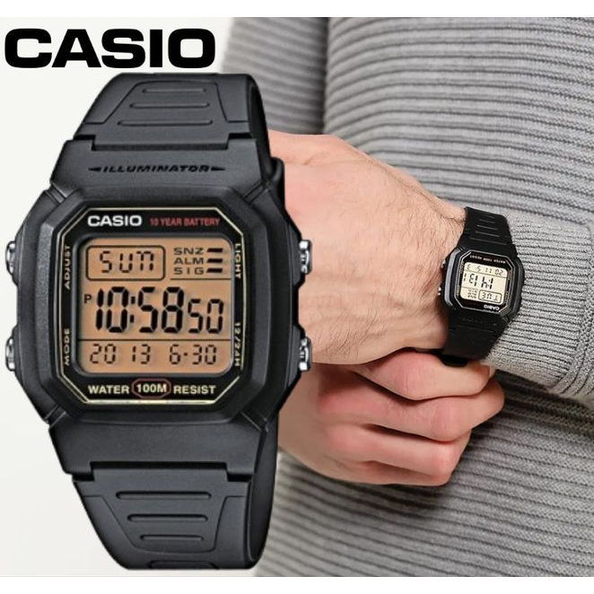 นาฬิกา Casio แท้ รุ่น W-800H นาฬิกาข้อมือ หน้าปัดดิจิตอล สำหรับผู้ชาย -ของแท้ 100% รับประกันสินค้า1 ปีเต็ม