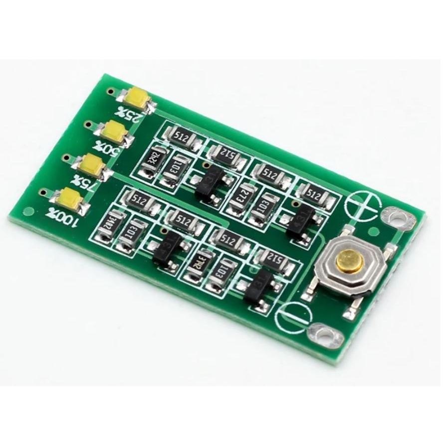 โมดูลวัดสถานะความจุแบตเตอรี่ 3S 11.1V 12V 12.6V Lithium Battery Capacity Indicator Module Lipo Li-io