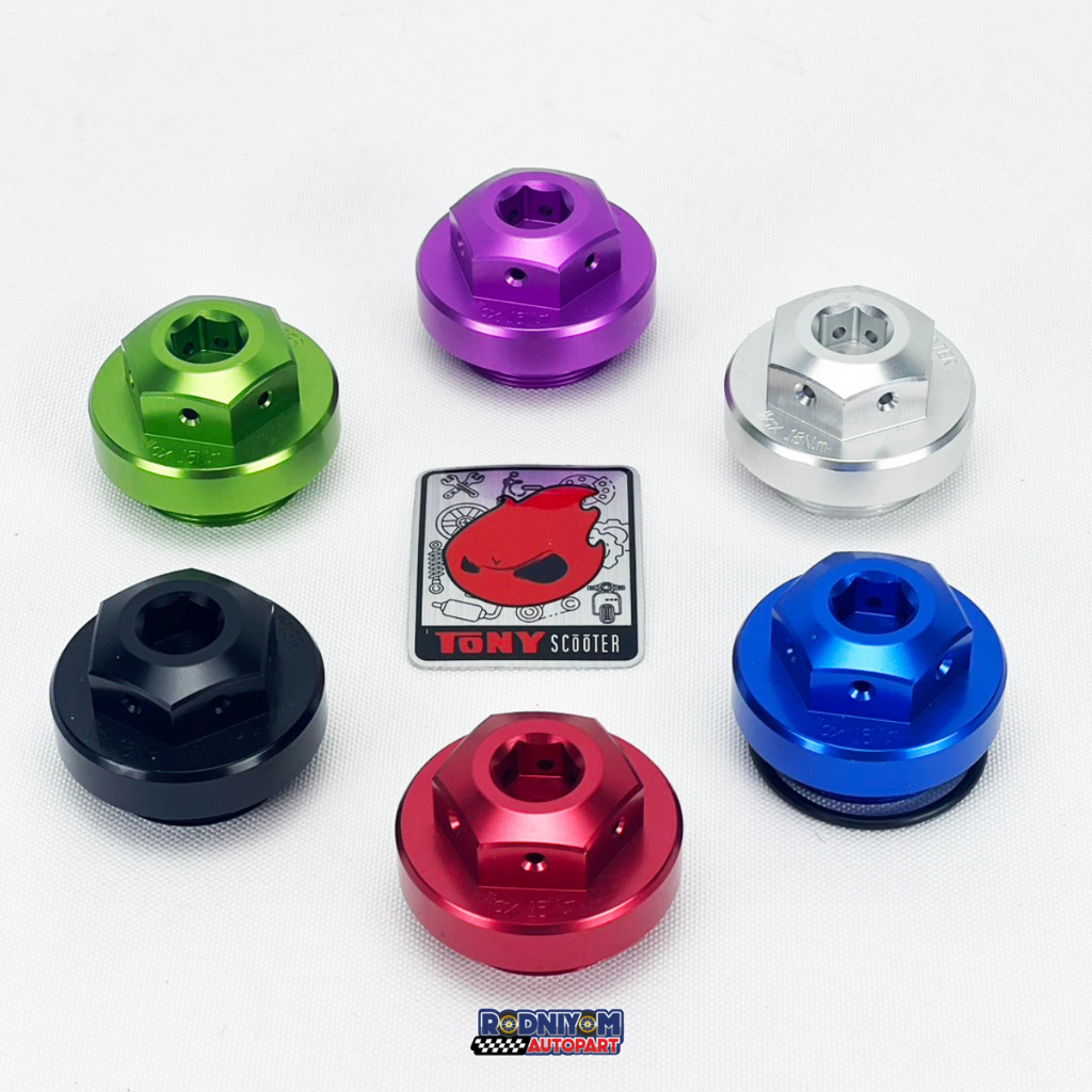 TONY Scooter น็อตถ่ายน้ำมันเครื่อง สำหรับ New Vespa ทุกรุ่น