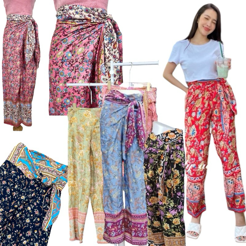 กางเกงผูกเอวทรงขากระบอกทรงสวยเก็บสะโพก เลื่อนดูสีอื่นเลยค่ะ