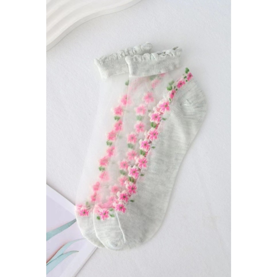 (ส่งจากไทย ราคาต่อ1คู่) 129 ถุงเท้า ข้อสั้น แฟชั่น - รูปที่ 7