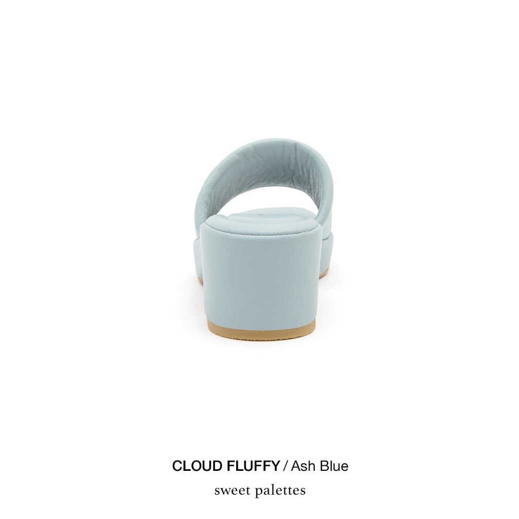 Sweet Palettes รองเท้าหนังแกะ Cloud Fluffy Ash Blue