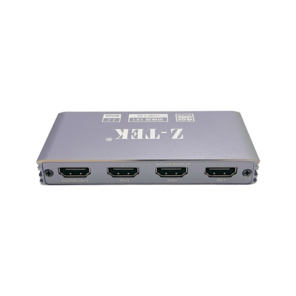(พร้อมส่ง) Z-TEK HDMI Switcher 3x1 HDMI 2.0b 4K 60Hz รุ่น ZY448