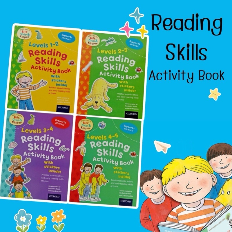 Reading Skill Activity Book แบบฝึกหัดฝึกการอ่าน สำหรับเด็ก เซต 4 เล่ม