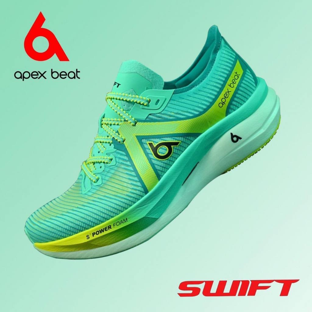 APEX BEAT SWIFT Carbon Fiber Aqua Green รองเท้าวิ่ง (APBF-1102-01-เขียว)