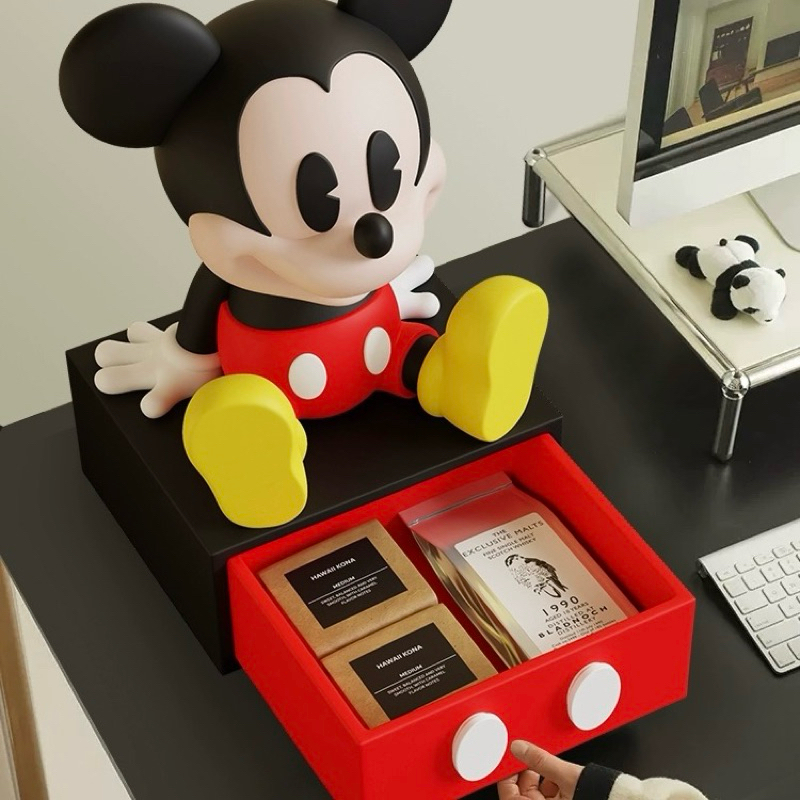 พร้อมส่ง💜ที่ใส่ของ Mickey มิกกี้ ลิ้นชักใส่ของ โมเดล ของแต่งบ้าน ช่วยจัดระเบียบของบนโต๊ะ ตั้งวางโชว์น่ารัก 84047