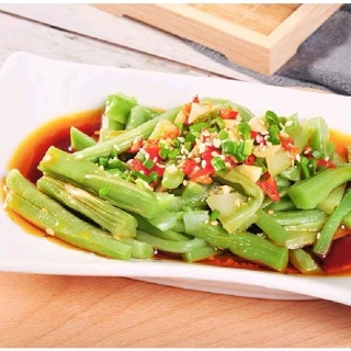 พร้อมส่ง ก๊งฉ่าย งูเขียว ผักส่วยสดหม้อไฟ เคี้ยวกรอบๆ ผักหม้อไฟ ผักมอส 1kg 鲜贡菜