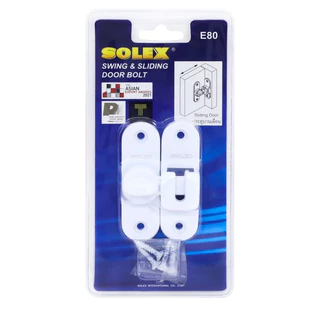 Solex กลอนสับ E80 ใช้ได้ทั้งแบบฉาก และแบบระนาบเดียวกัน