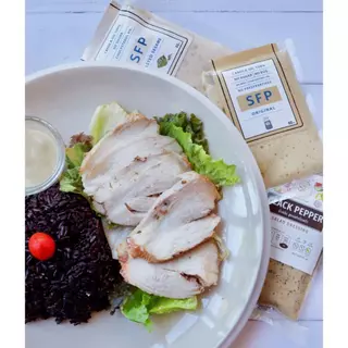 น้ำสลัด SFP รสออริจินัล ขนาด 250ml. ผลิตจากน้ำมันคาโนล่า 100% และไม่ใช้วัตถุกันเสีย