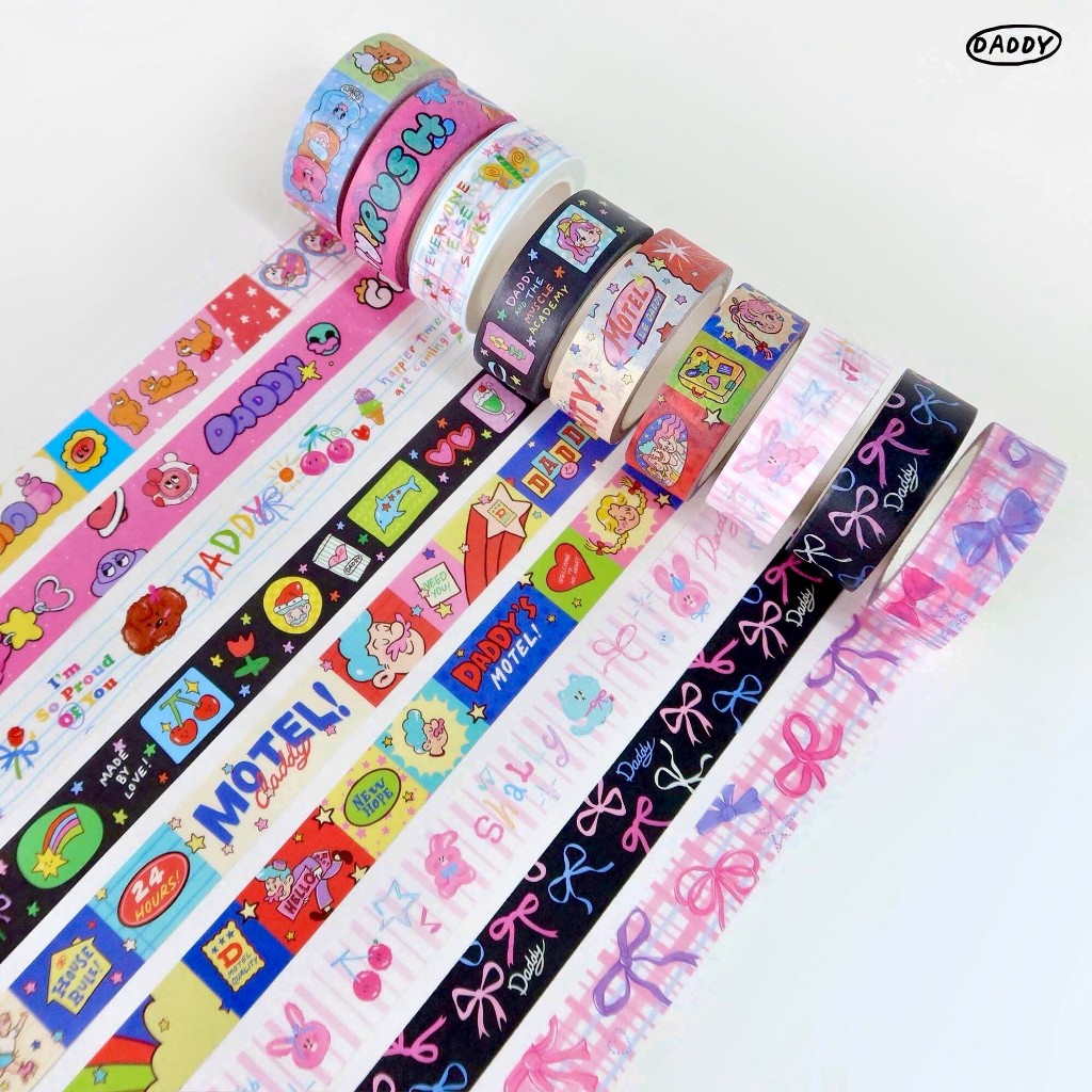 DADDY | Daddy Masking Tape เทปตกแต่ง 9 ลายใหม่ สุดน่ารัก