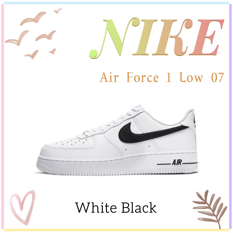 NIKE Air Force 1 Low 07 White Black CJ0952-100 รองเท้าผ้าใบ Air force 1