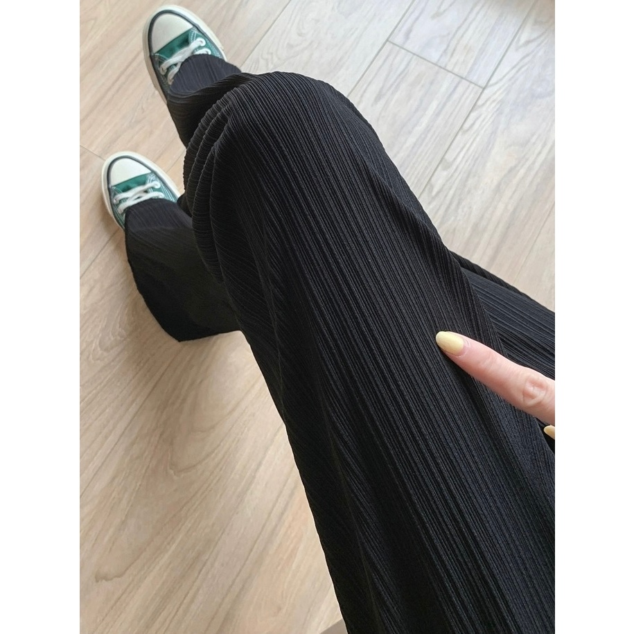 CiCi กางเกงพลีทสีเบสิค กางเกงอัดพลีททรงสวย ขนาดฟรี ไซส์ เอวยึดถึง 26-42 นิ้ว ผู้หญิง #048 - รูปที่ 3