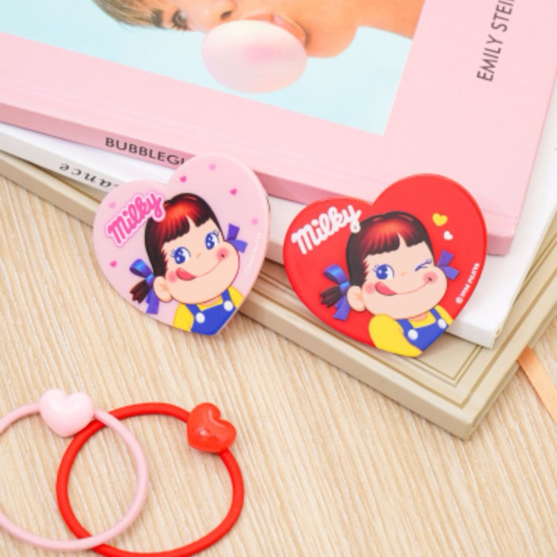 daiso • กิ๊บติดผม+ยางรัดผม milky 2 pcs
