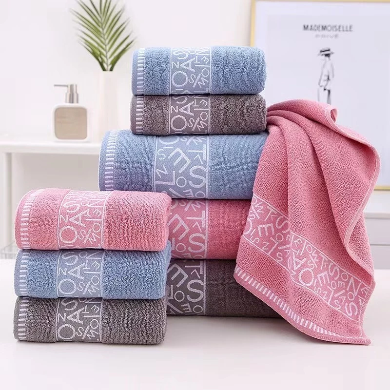 【ขนาด 35x75 ซม】ผ้าขนหนู สำหรับเช็ดผม ไม่ใช่ผ้าผืนใหญ่ คอตตอน cotton100%