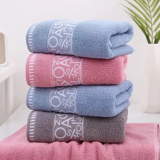 【ขนาด 35x75 ซม】ผ้าขนหนู สำหรับเช็ดผม ไม่ใช่ผ้าผืนใหญ่ คอตตอน cotton100%