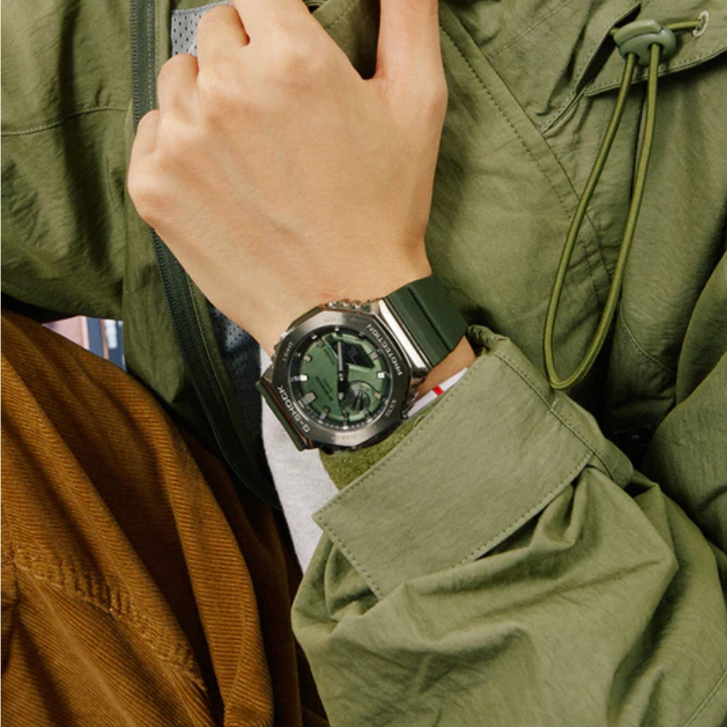 นาฬิกาดีไซค์หรู ดูเท่ ใส่ทำงาน แบบแฟชั่น พร้อมส่ง GM-2100-1A