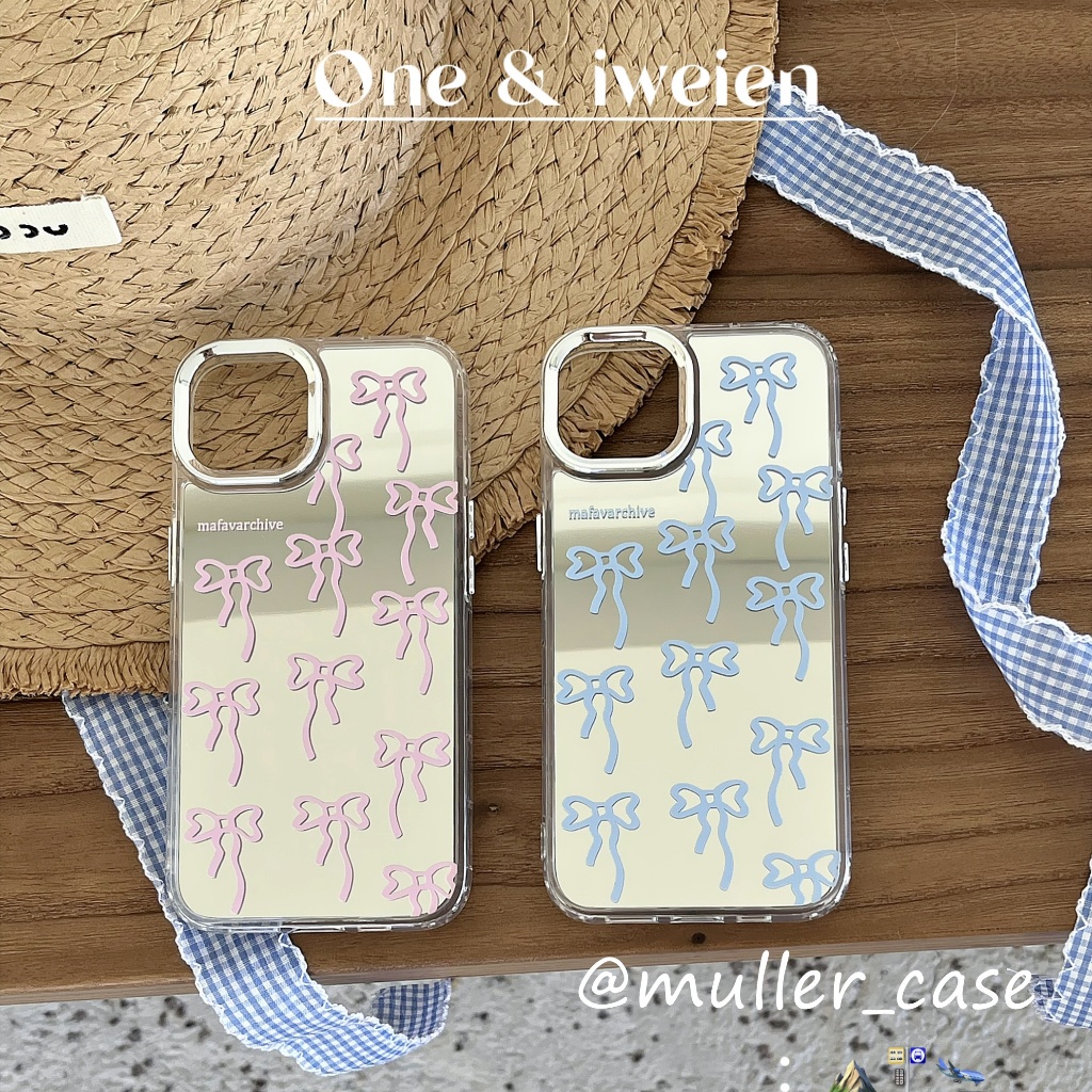สไตล์ใหม่ เคสไอโฟน 15 14 13 12 Pro Max เรียบง่าย หูกระต่าย แบบกระจก สําหรับ Case for iPhone 11 12 13 14 15 Pro Max