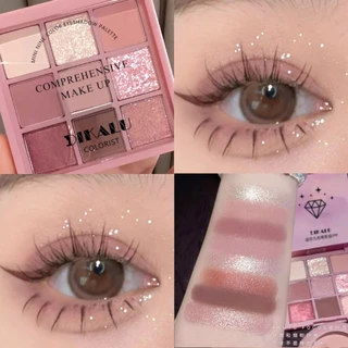 Dikalu Coco Venus DKL009 อายแชโดว์ทาตา 9 สี ชมพูนู้ด เนื้อดินน้ำมัน ใยไหม แมท ชิมเมอร์ ติดทน กันน้ำกันเหงื่อ Eye Shadow