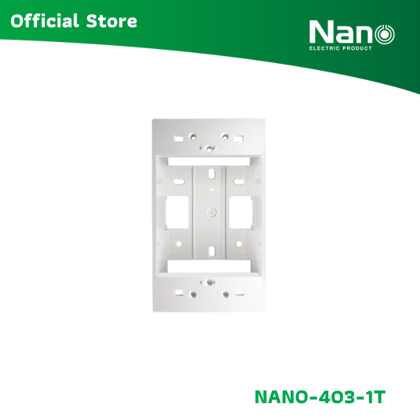 NANO กล่องลอยขอบเหลี่ยม (แบบหนา) 2x4x1.5" (50 ชิ้น/กล่อง) รุ่น NANO-403-1T