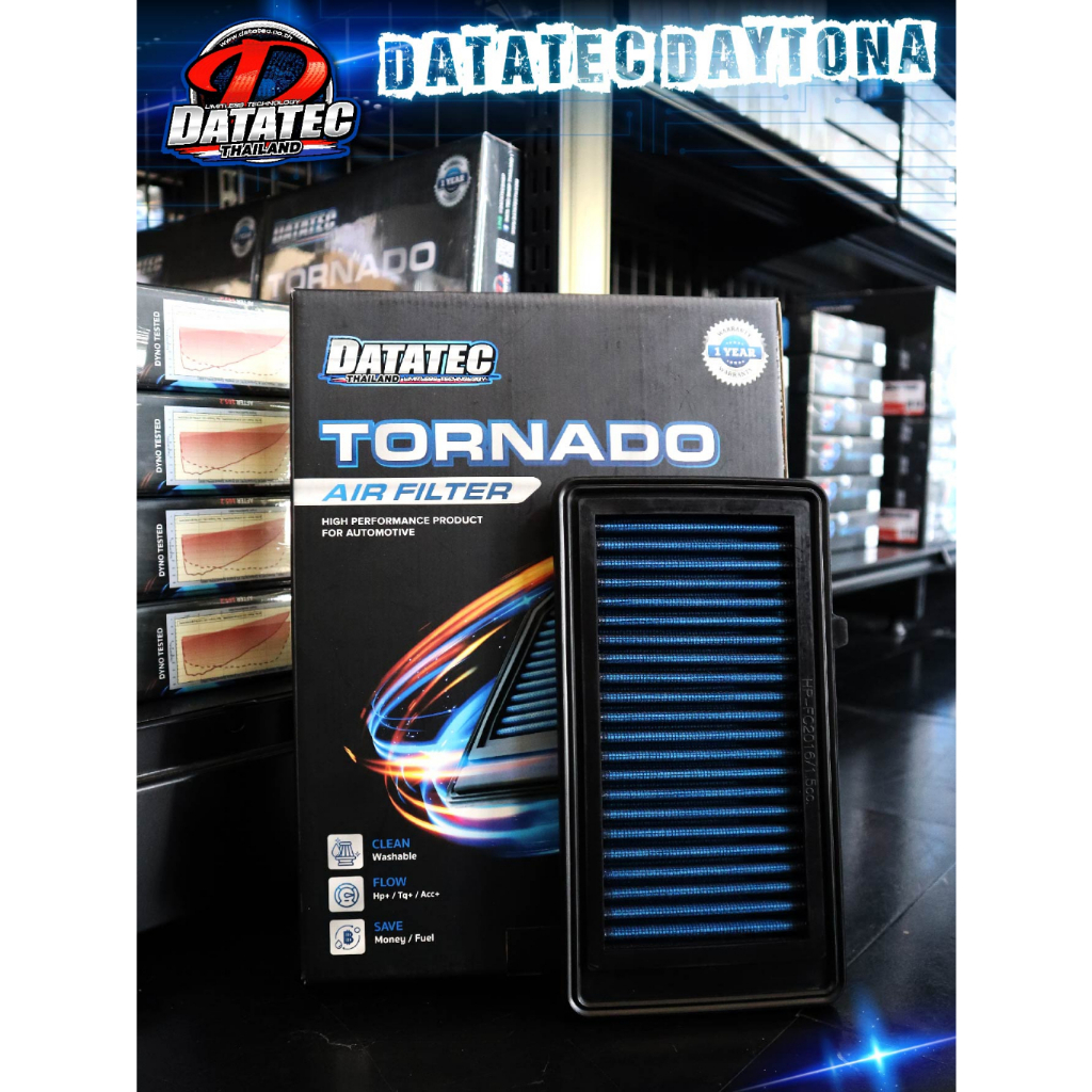 [ ใส่โค้ด RACITEC02 ] กรองอากาศ Nissan Almera / March / Note รอบมาไว ล้างได้ ใช้ได้ 1 แสนโล Datatec - รูปที่ 4