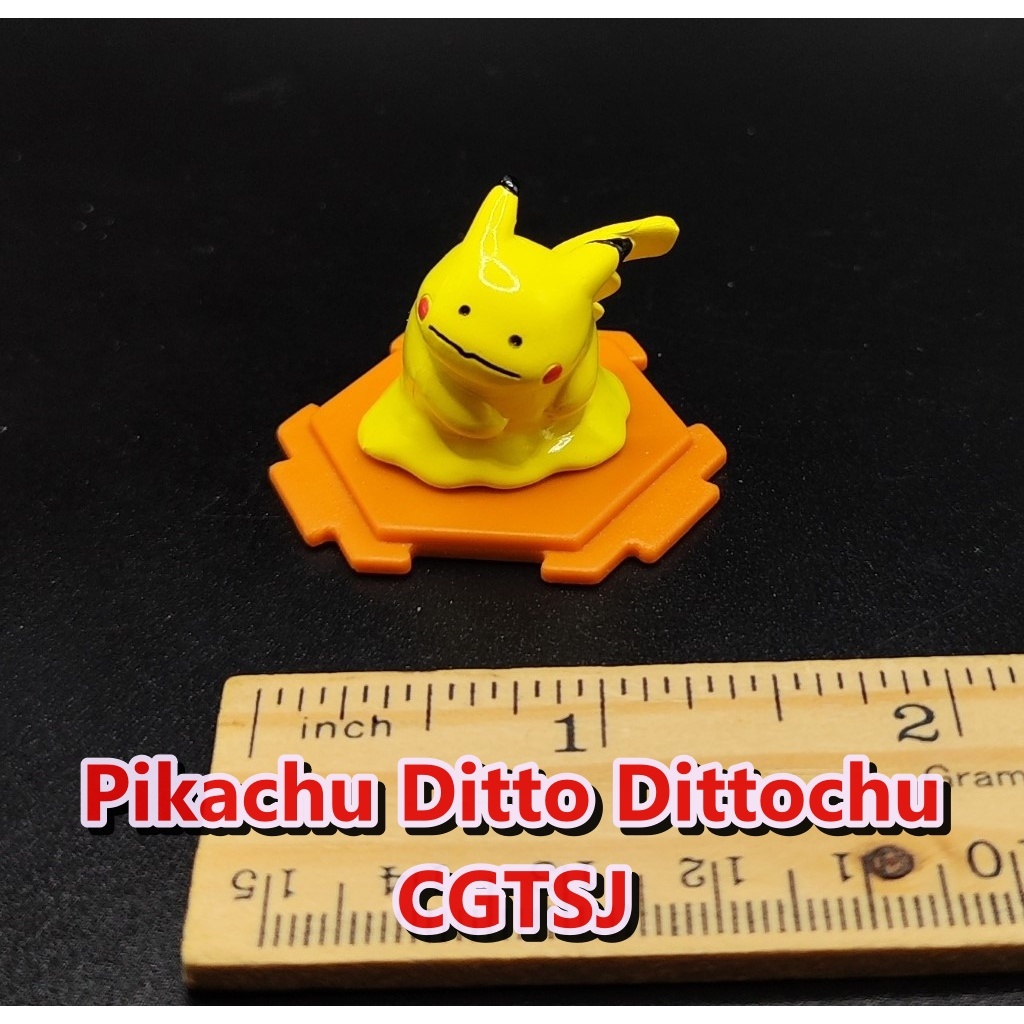 Pokemon Mini Figures Pikachu Ditto  Dittochu CGTSJ Nintendo Vintage Bandai toy Gashapon Collection โ