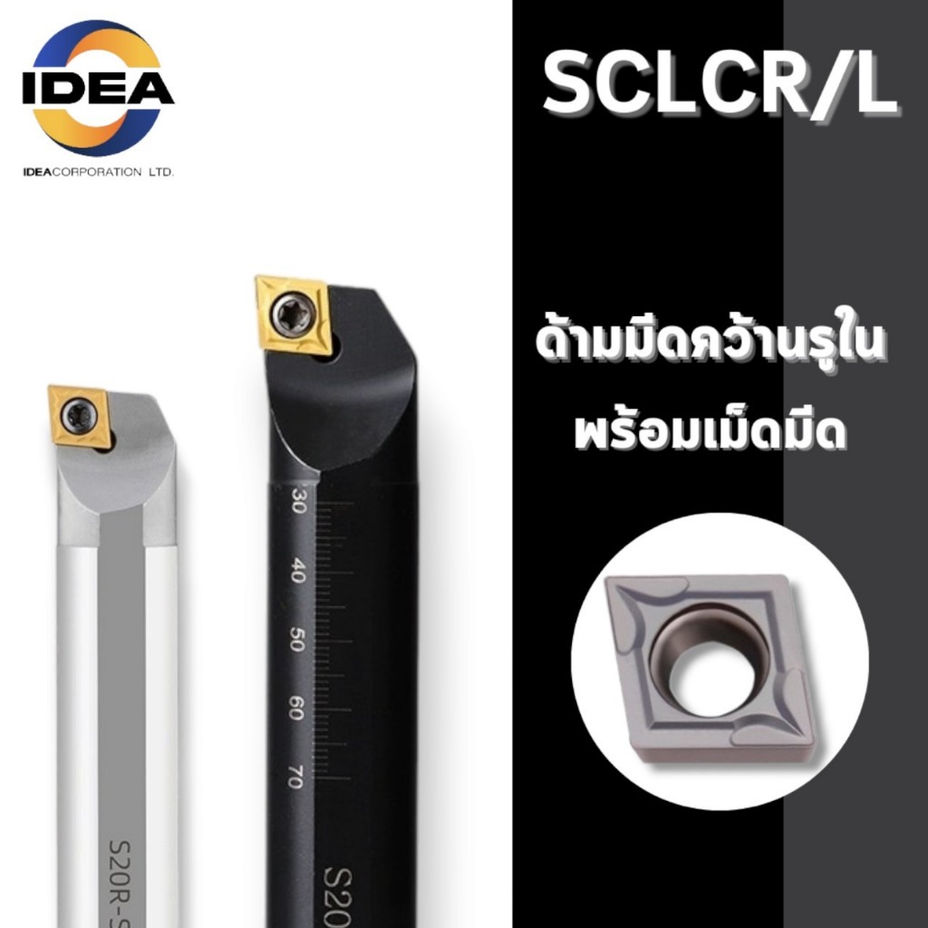 ด้ามมีดคว้านรูใน SCLCR และ SCLCL - SCREW TYPE BORING CUTTER