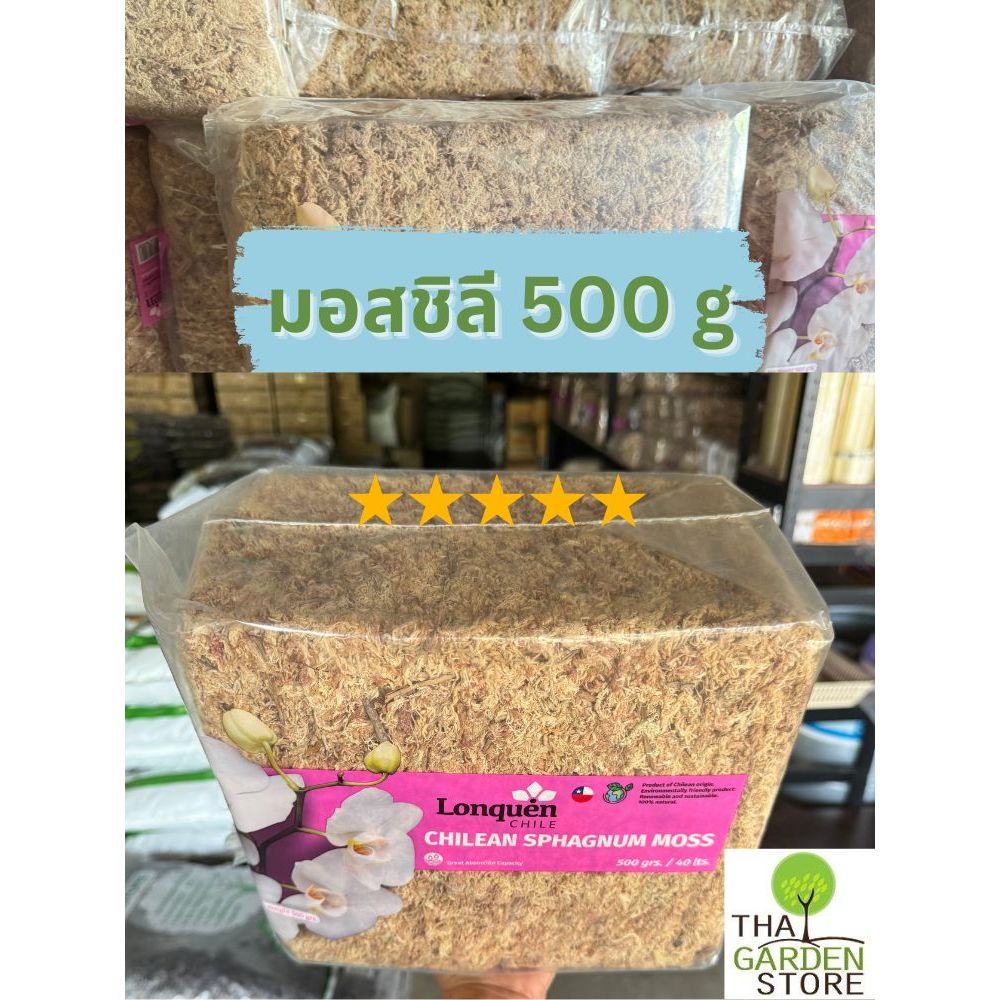 สแฟกนั่มมอส มอสชิลี ปลูกต้นไม้ 500 g. (Chilean Sphagnum Moss)