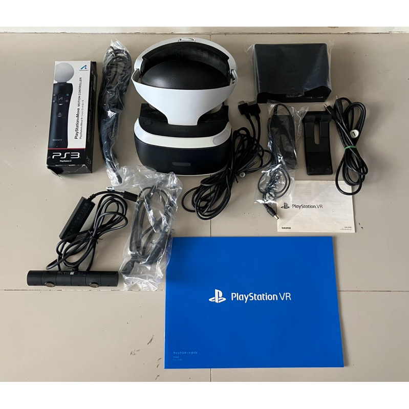 PlayStation 4 VR PSVR Bundle: Headset With Move Controllers, Camera &amp; Game งานกล่องสภาพดี ของแท้ (JPN)
