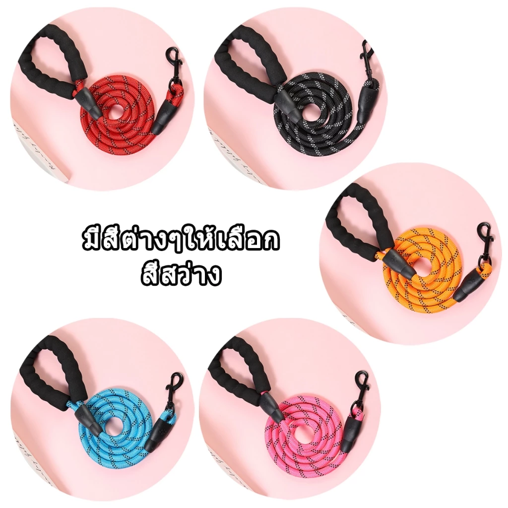 สายจูงสุนัข 2in1 พร้อมปลอกคอ ไนลอน ยาว 1.5m หลายสี thumbnail 10