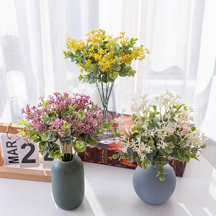 OurHome [พร้อมส่ง] ยูคาลิปตัส Artificial Eucalyptus ตกแต่งงานแต่งงาน ดอกไม้ปลอม ดอกไม้ประดับห้อง อุปกรณ์ประกอบฉากภาพ กา ราคา ถูกที่สุด ดีลบีเคเค แกลเลอรีภาพที่ 6