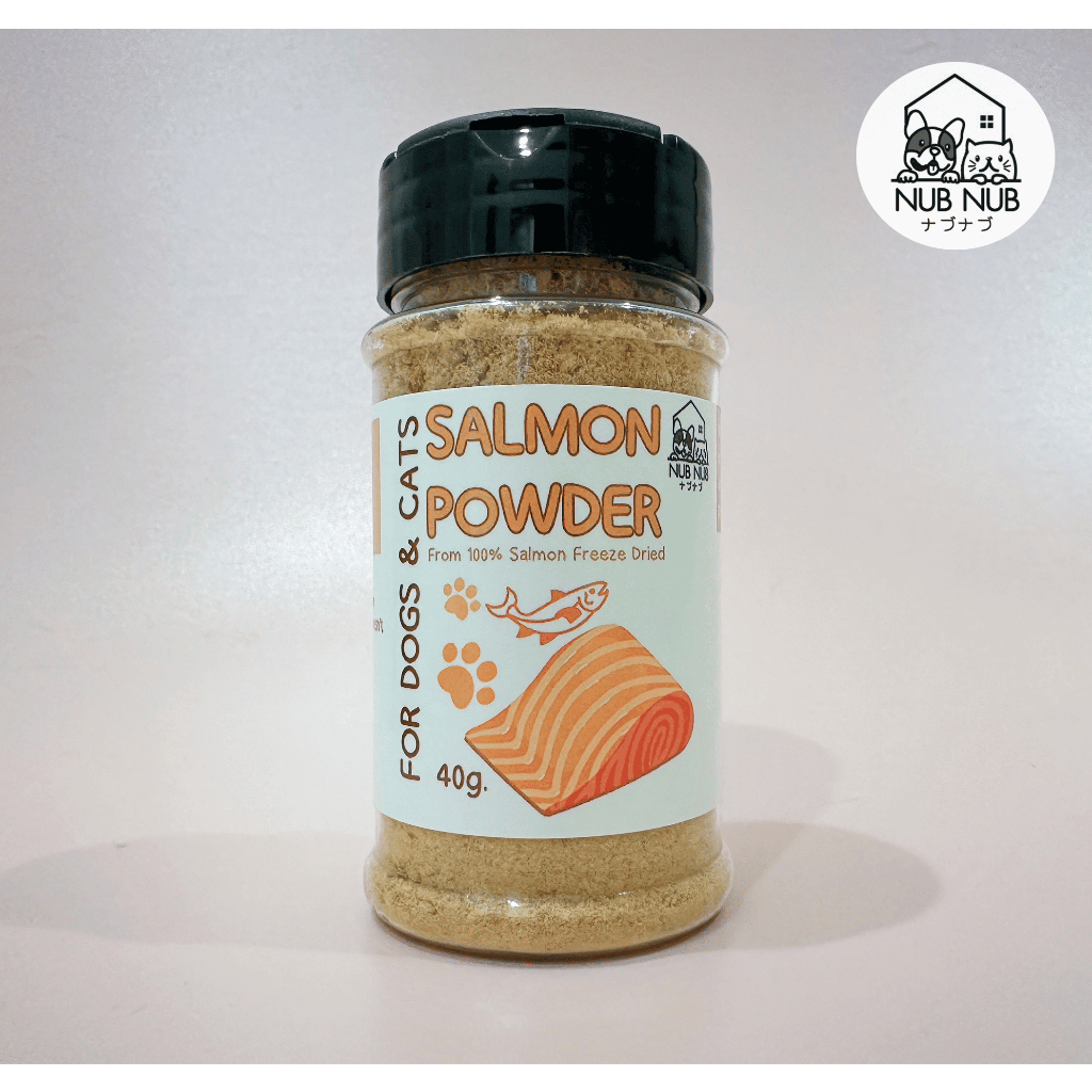 Salmon Powder ผงโรยอาหารหมาแมว แซลมอนฟรีซดราย ท็อปปิ้งโรยอาหารสำหรับหมาแมว