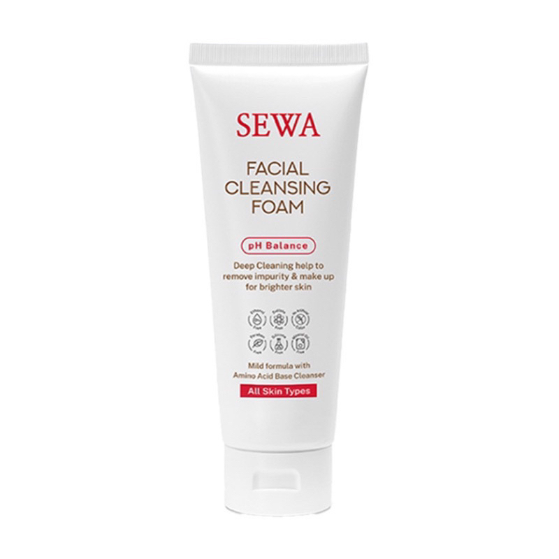 Sewa Facial Cleansing Foam 100g โฟมล้างหน้าเซวา โฟมล้างหน้า