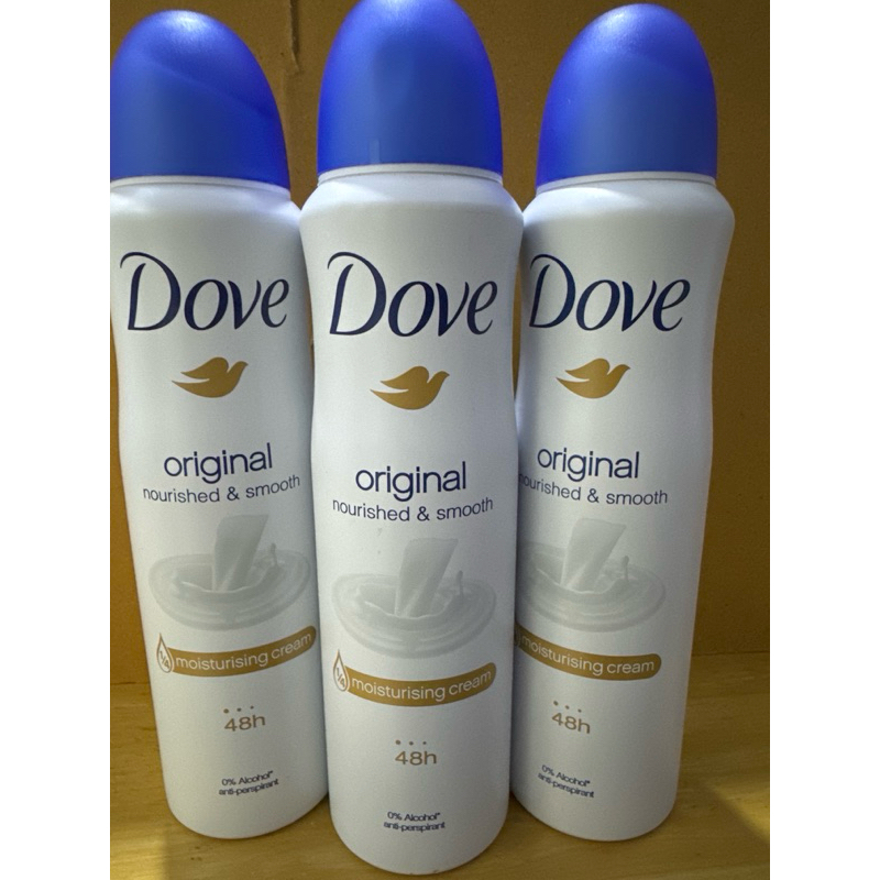 Dove สเปรย์ระงับกลิ่นกายoriginal nourished & smooth 135ml