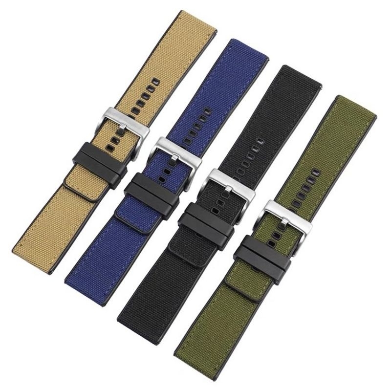 สายนาฬิกา​สปอร์ต​ไฮบริด​​ FKM hybrid CANVAS super soft ORIGINAL​100​% แบบ​ไม่เกรงใจใคร