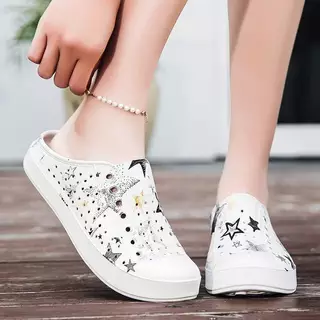รองเท้าเปิดส้นใส่ได้หญิงและชาย ลุยน้ำ ยางEVA มี36-45 รุ่นNTเปิดส้น