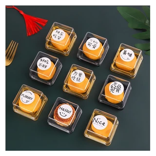 กลม สี่เหลี่ยม ฝา เค้กส้มอบ ไข่แดงกรอบกล่อง（50PCS）