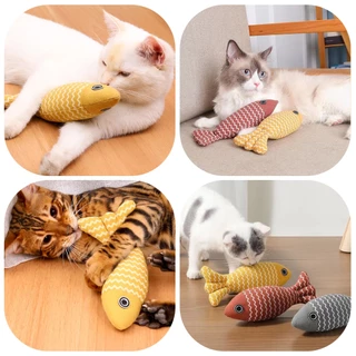 ตุ๊กตาปลา แคทนิป ของเล่นแมว ของเล่นเเมว ของเล่น แมว ตุ๊กตาแคทนิป ปลาสอดไส้แคทนิป แคทนิป แมว cat toy
