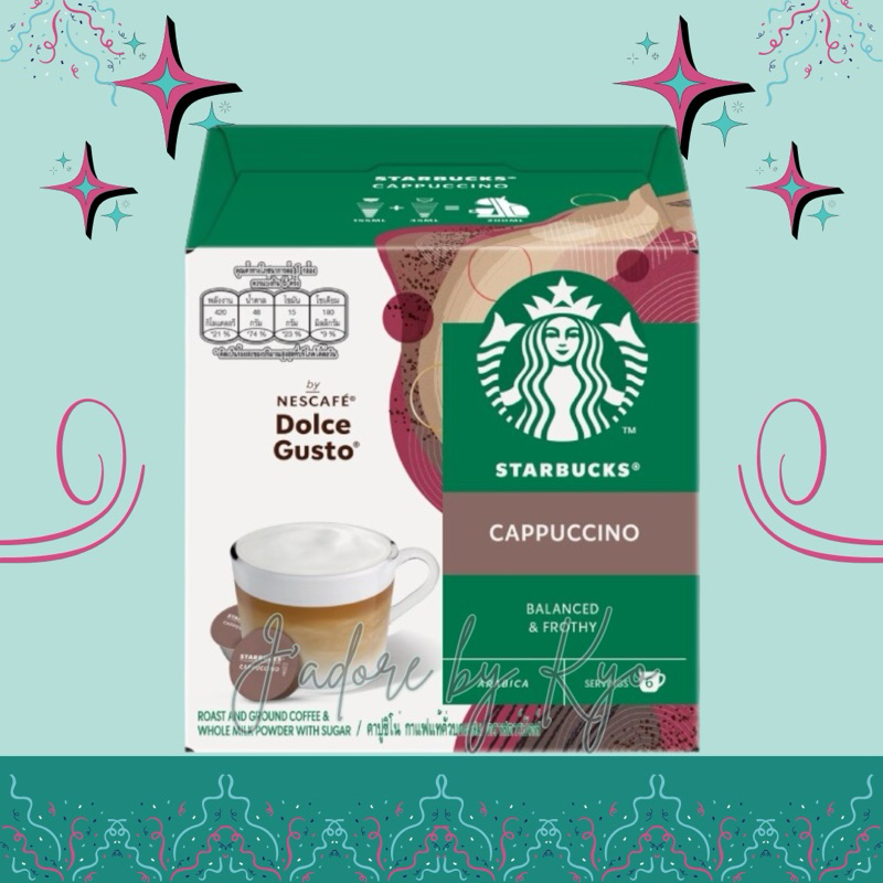 STARBUCKS by NESCAFE Dolce Gusto แคปซูล Cappuccino กล่องละ 12 แคปซูล