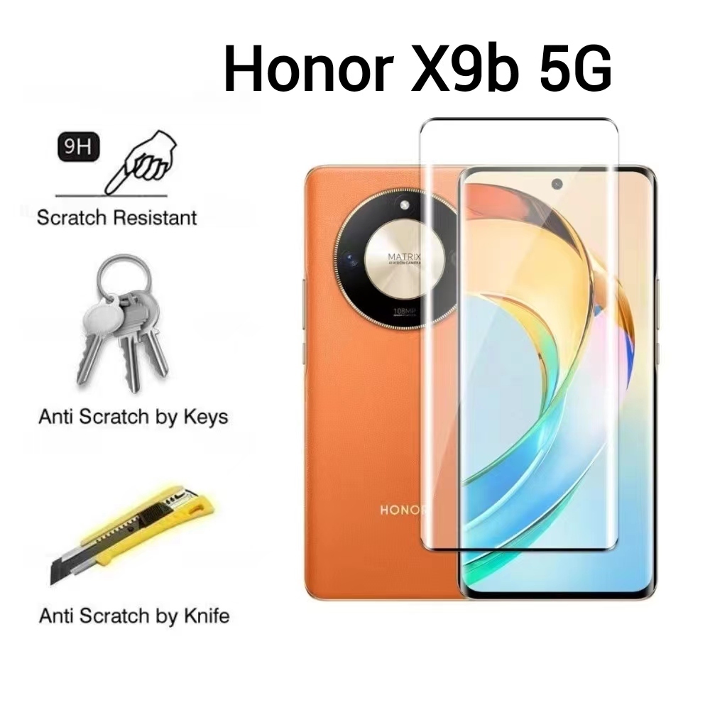Honor X9B 5Gตรงรุ่น(พร้อมส่งในไทย)ฟิล์มกระจกเต็มจอHonor X9A 5G/Honor X9b 5G