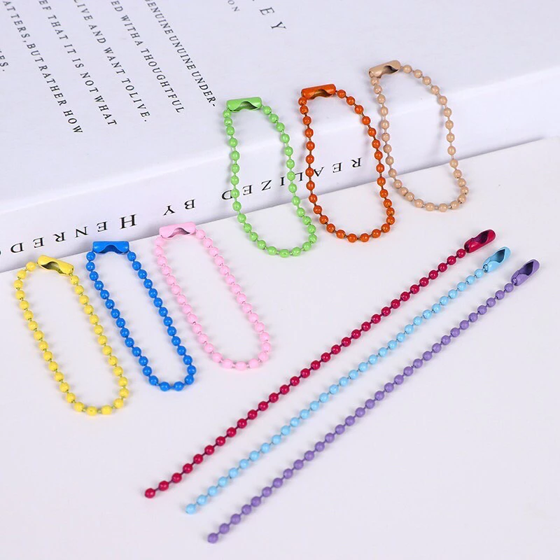โซ่ไข่ปลา หลากสี สำหรับงานตกแต่ง DIY พวงกุญแจ เครื่องประดับ