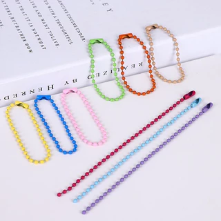 โซ่ไข่ปลา หลากสี สำหรับงานตกแต่ง DIY พวงกุญแจ เครื่องประดับ
